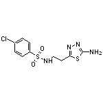 N-[2-(5-amino-1,3,4-thiadiazol-2-yl)ethyl]-4-chlorobenzenesulfonamide