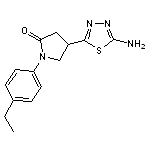 4-(5-amino-1,3,4-thiadiazol-2-yl)-1-(4-ethylphenyl)pyrrolidin-2-one