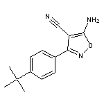 5-amino-3-(4-tert-butylphenyl)isoxazole-4-carbonitrile