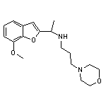 N-[1-(7-methoxy-1-benzofuran-2-yl)ethyl]-N-(3-morpholin-4-ylpropyl)amine