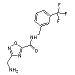 3-(aminomethyl)-N-[3-(trifluoromethyl)benzyl]-1,2,4-oxadiazole-5-carboxamide