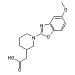 [1-(5-methoxy-1,3-benzoxazol-2-yl)piperidin-3-yl]acetic acid