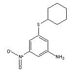 3-(cyclohexylthio)-5-nitroaniline