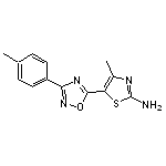 4-methyl-5-[3-(4-methylphenyl)-1,2,4-oxadiazol-5-yl]-1,3-thiazol-2-amine