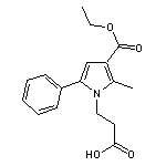 3-[3-(ethoxycarbonyl)-2-methyl-5-phenyl-1H-pyrrol-1-yl]propanoic acid