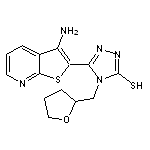 5-(3-aminothieno[2,3-b]pyridin-2-yl)-4-(tetrahydrofuran-2-ylmethyl)-4H-1,2,4-triazole-3-thiol