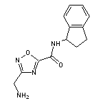 3-(aminomethyl)-N-2,3-dihydro-1H-inden-1-yl-1,2,4-oxadiazole-5-carboxamide