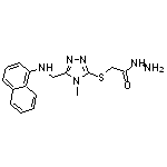 2-({4-methyl-5-[(1-naphthylamino)methyl]-4H-1,2,4-triazol-3-yl}thio)acetohydrazide