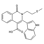 3-(1H-indol-3-yl)-2-(2-methoxyethyl)-1-oxo-1,2-dihydroisoquinoline-4-carboxylic acid