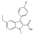 3-(4-chlorophenyl)-5-ethyl-1-methyl-1H-indole-2-carboxylic acid