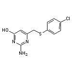 2-amino-6-{[(4-chlorophenyl)thio]methyl}pyrimidin-4-ol