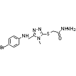 2-[(5-{[(4-bromophenyl)amino]methyl}-4-methyl-4H-1,2,4-triazol-3-yl)thio]acetohydrazide