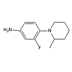 3-fluoro-4-(2-methylpiperidin-1-yl)aniline 2HCL