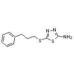 5-[(3-phenylpropyl)thio]-1,3,4-thiadiazol-2-amine