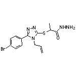 2-{[4-allyl-5-(4-bromophenyl)-4H-1,2,4-triazol-3-yl]thio}propanohydrazide