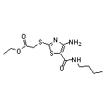 ethyl ({4-amino-5-[(butylamino)carbonyl]-1,3-thiazol-2-yl}thio)acetate