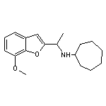 N-[1-(7-methoxy-1-benzofuran-2-yl)ethyl]cycloheptanamine