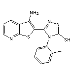 5-(3-aminothieno[2,3-b]pyridin-2-yl)-4-(2-methylphenyl)-4H-1,2,4-triazole-3-thiol