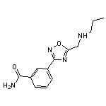 3-{5-[(propylamino)methyl]-1,2,4-oxadiazol-3-yl}benzamide