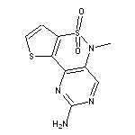 5-methyl-5H-pyrimido[5,4-c]thieno[2,3-e][1,2]thiazin-2-amine 6,6-dioxide