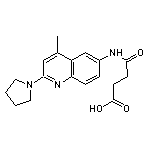 4-[(4-methyl-2-pyrrolidin-1-ylquinolin-6-yl)amino]-4-oxobutanoic acid