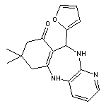 10-(2-furyl)-7,7-dimethyl-5,6,7,8,10,11-hexahydro-9H-pyrido[3,2-b][1,4]benzodiazepin-9-one