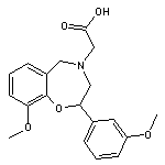 [9-methoxy-2-(3-methoxyphenyl)-2,3-dihydro-1,4-benzoxazepin-4(5H)-yl]acetic acid