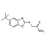 2-[(5-tert-butyl-1,3-benzoxazol-2-yl)thio]acetamide