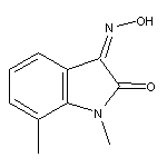 (3Z)-1,7-dimethyl-1H-indole-2,3-dione 3-oxime