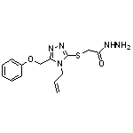 2-{[4-allyl-5-(phenoxymethyl)-4H-1,2,4-triazol-3-yl]thio}acetohydrazide