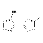 4-(5-methyl-1,2,4-oxadiazol-3-yl)-1,2,5-oxadiazol-3-amine