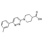 1-[6-(3-methylphenyl)pyridazin-3-yl]piperidine-4-carboxylic acid