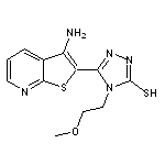 5-(3-aminothieno[2,3-b]pyridin-2-yl)-4-(2-methoxyethyl)-4H-1,2,4-triazole-3-thiol