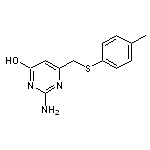 2-amino-6-{[(4-methylphenyl)thio]methyl}pyrimidin-4-ol