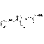 2-{[4-allyl-5-(anilinomethyl)-4H-1,2,4-triazol-3-yl]thio}acetohydrazide