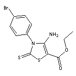 ethyl 4-amino-3-(4-bromophenyl)-2-thioxo-2,3-dihydro-1,3-thiazole-5-carboxy late