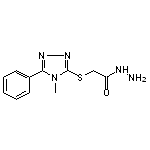 2-[(4-methyl-5-phenyl-4H-1,2,4-triazol-3-yl)thio]acetohydrazide