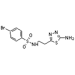 N-[2-(5-amino-1,3,4-thiadiazol-2-yl)ethyl]-4-bromobenzenesulfonamide