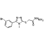 2-{[5-(3-bromophenyl)-4-methyl-4H-1,2,4-triazol-3-yl]thio}acetohydrazide