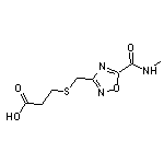 3-[({5-[(methylamino)carbonyl]-1,2,4-oxadiazol-3-yl}methyl)thio]propanoic acid