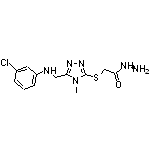 2-[(5-{[(3-chlorophenyl)amino]methyl}-4-methyl-4H-1,2,4-triazol-3-yl)thio]acetohydrazide