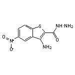 3-amino-5-nitro-1-benzothiophene-2-carbohydrazide