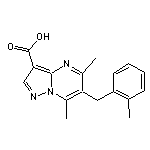 5,7-dimethyl-6-(2-methylbenzyl)pyrazolo[1,5-a]pyrimidine-3-carboxylic acid