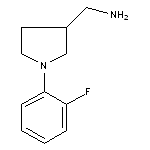 [1-(2-fluorophenyl)pyrrolidin-3-yl]methylamine HCl