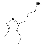 2-[(4-ethyl-5-methyl-4H-1,2,4-triazol-3-yl)thio]ethanamine 2HCL