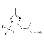 2-methyl-3-[3-methyl-5-(trifluoromethyl)-1H-pyrazol-1-yl]propan-1-amine