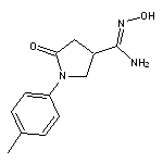 N’-hydroxy-1-(4-methylphenyl)-5-oxopyrrolidine-3-carboximidamide