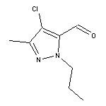 4-chloro-3-methyl-1-propyl-1H-pyrazole-5-carbaldehyde