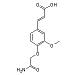 (2E)-3-[4-(2-amino-2-oxoethoxy)-3-methoxyphenyl]acrylic acid