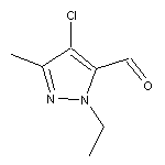 4-chloro-1-ethyl-3-methyl-1H-pyrazole-5-carbaldehyde